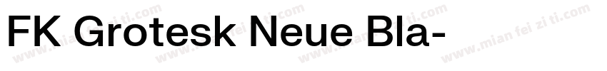 FK Grotesk Neue Bla字体转换